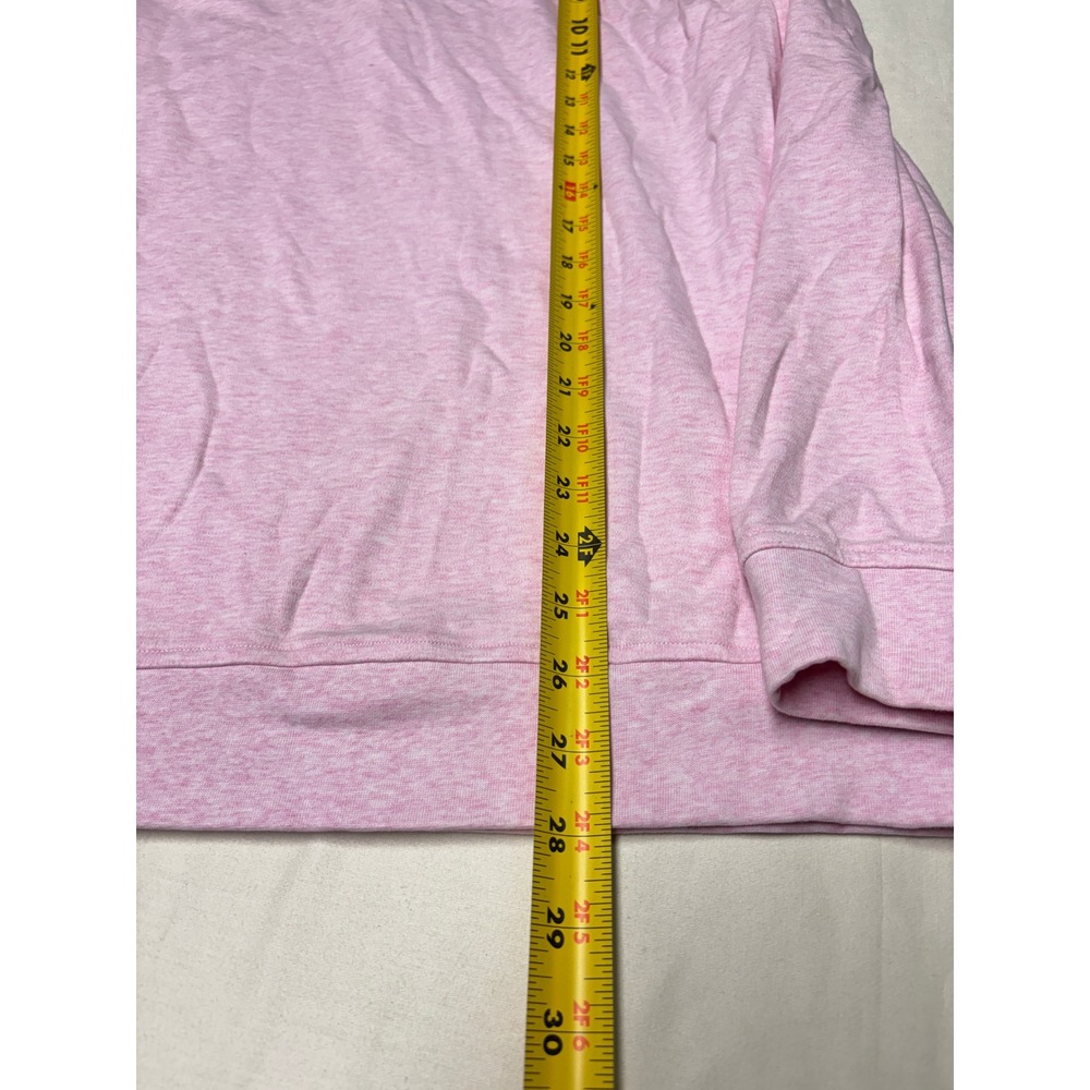 Peter Millar x Bandon Preserve Mens Pink Cotton 1/4 Zip Pullover Golf Sweater L - Picture 7 of 10
